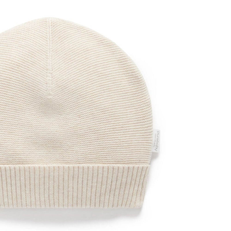 Purebaby Textured Beanie, Wheat-baby_gifts-toy_shop-Mornington_Peninsula-Australia
