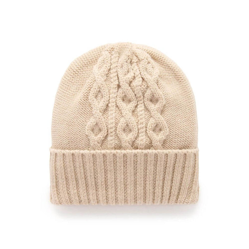 Purebaby Merino Beanie, Almond-baby_gifts-toy_shop-Mornington_Peninsula-Australia