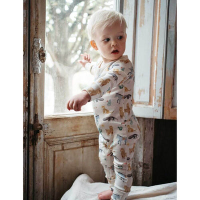 Purebaby Animal Fiesta Zip Growsuit