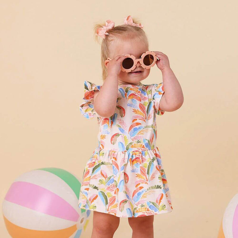 Snuggle Hunny Summer Palm Dress