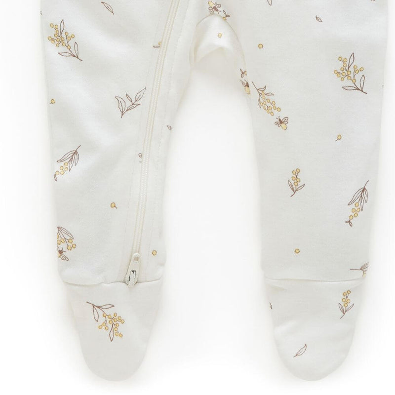 Purebaby Vanilla Wattle Bee Romper