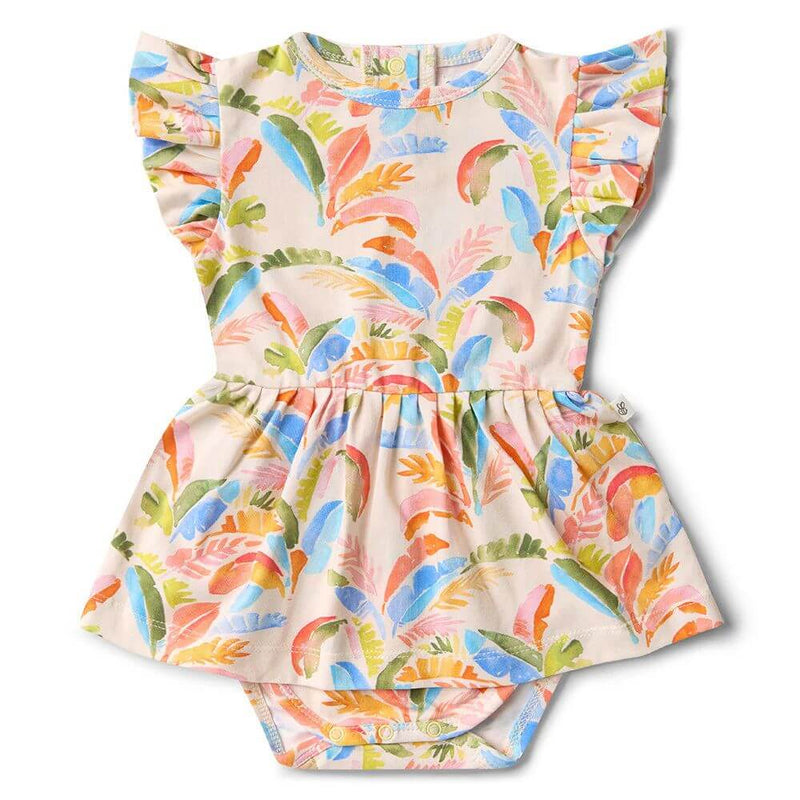 Snuggle Hunny Summer Palm Dress