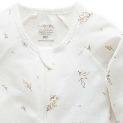 Purebaby Vanilla Wattle Bee Romper