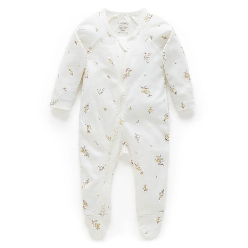 Purebaby Vanilla Wattle Bee Romper