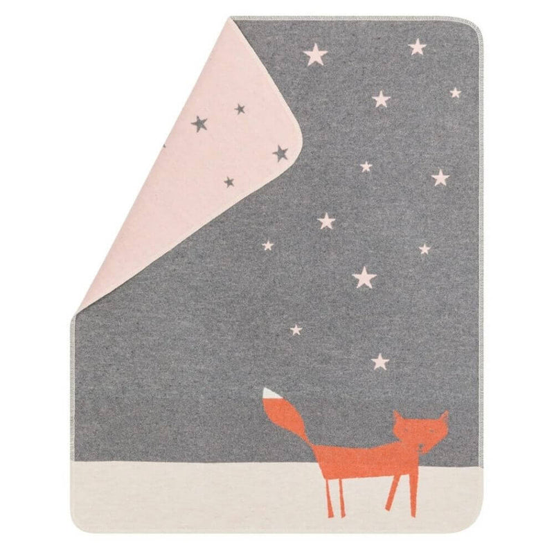 David Fussenegger Fox & Stars Bassinet Blanket-unique_baby_gifts-Mornington_Peninsula-Australia