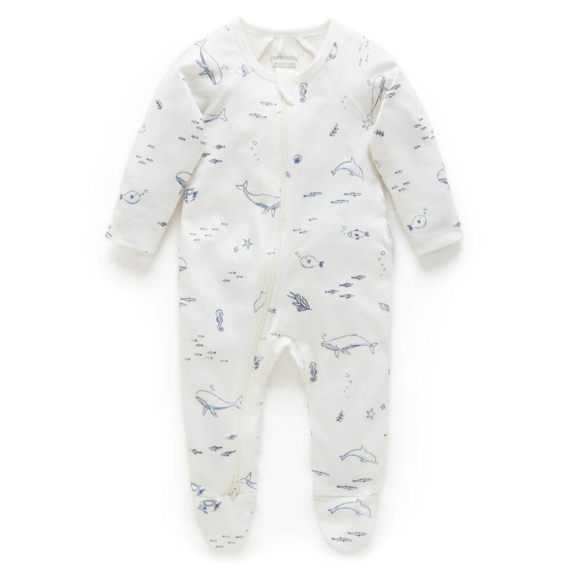 Purebaby Vanilla Nautica Romper