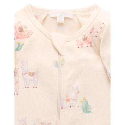 Purebaby Little Llama Zip Growsuit