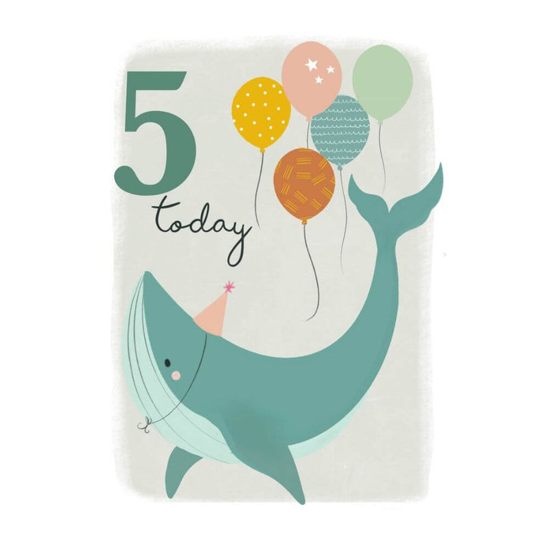 toys-Mornington_Peninsula-baby_gifts-Australia-Age 4 Birthday Card, Whale