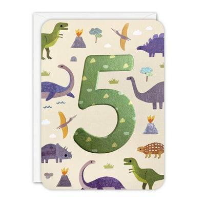 Age 5 Birthday Card, Dinosaurs-toys-baby_gifts-australia