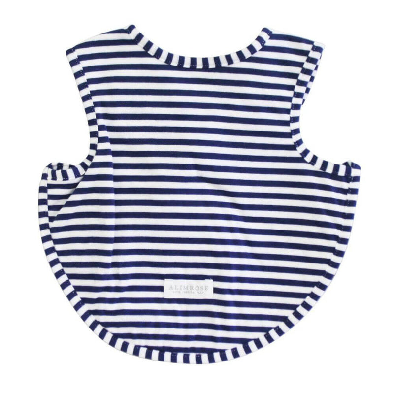 Alimrose Bib with Arm Holes, Navy-baby_gifts-toys-Mornington_Peninsula-Australia