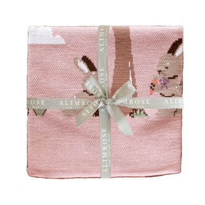 Alimrose Bunny's Day Out Baby Blanket, Petal-baby_gifts-kids_toys-childrens_books-Mornington_Peninsula