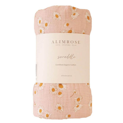 Alimrose Daisy Days Muslin Swaddle-toys-baby_gifts-Mornington_Peninsula-Australia