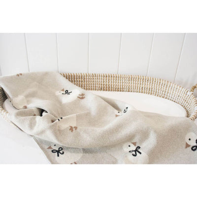 Alimrose Duck Baby Blanket, Natural