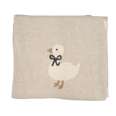 Alimrose Duck Baby Blanket, Natural