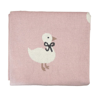 Alimrose Duck Baby Blanket, Petal