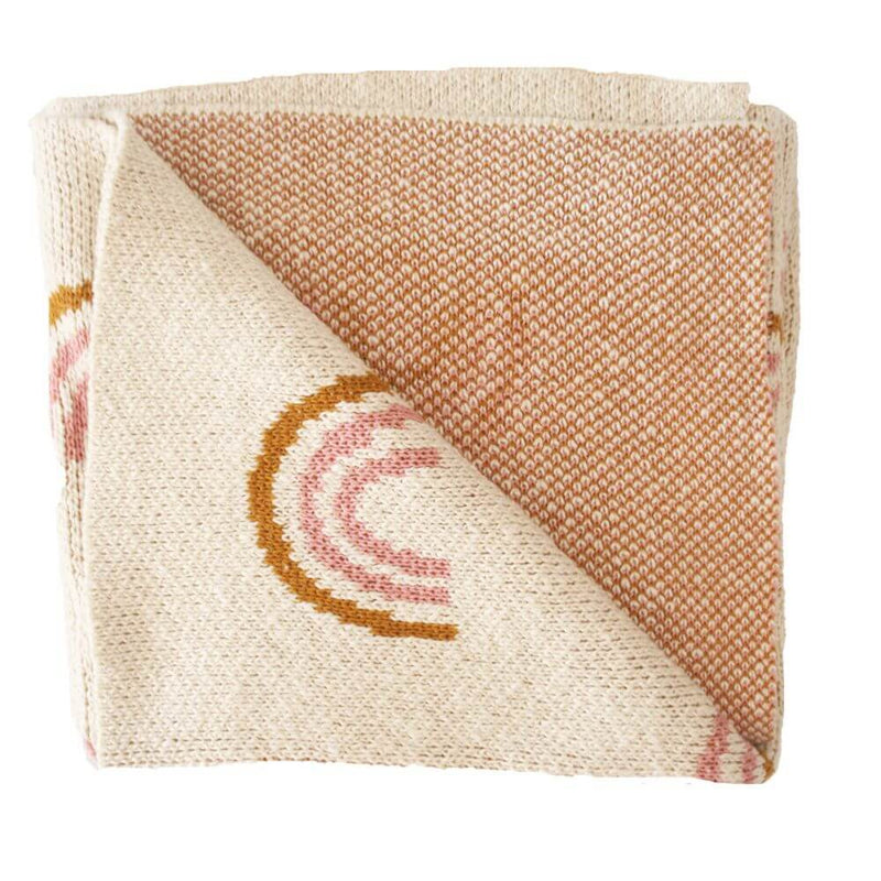 Alimrose Rainbow Baby Blanket Pink