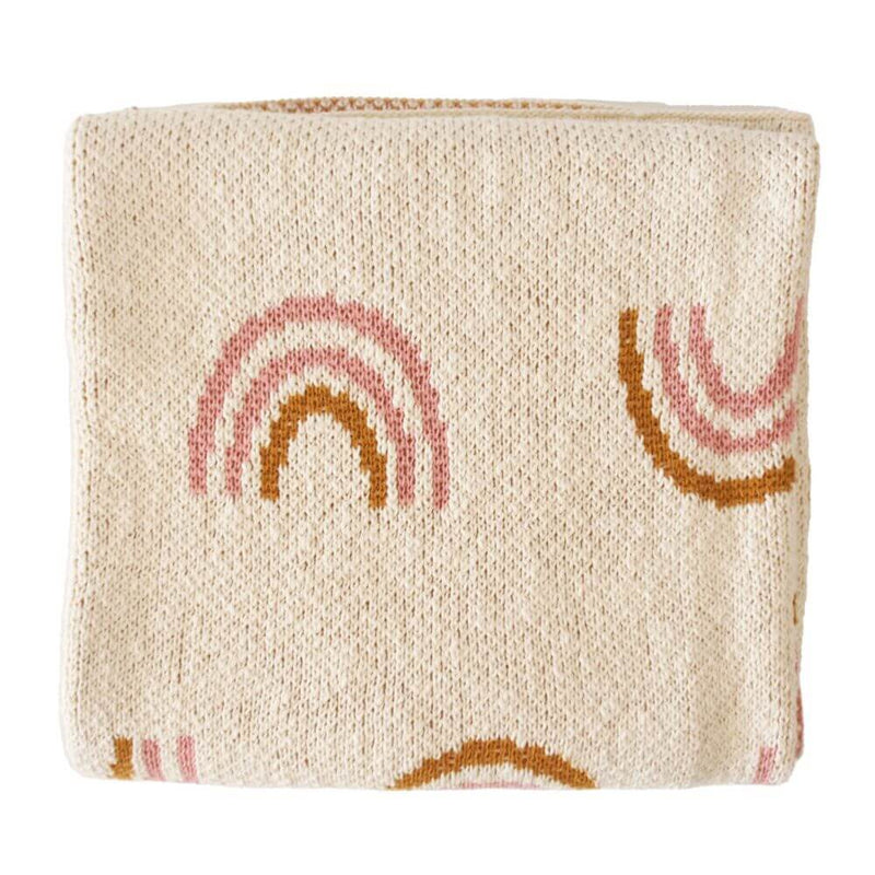 Alimrose Rainbow Baby Blanket Pink-baby_gifts-kids_toys-childrens_books-Mornington_Peninsula