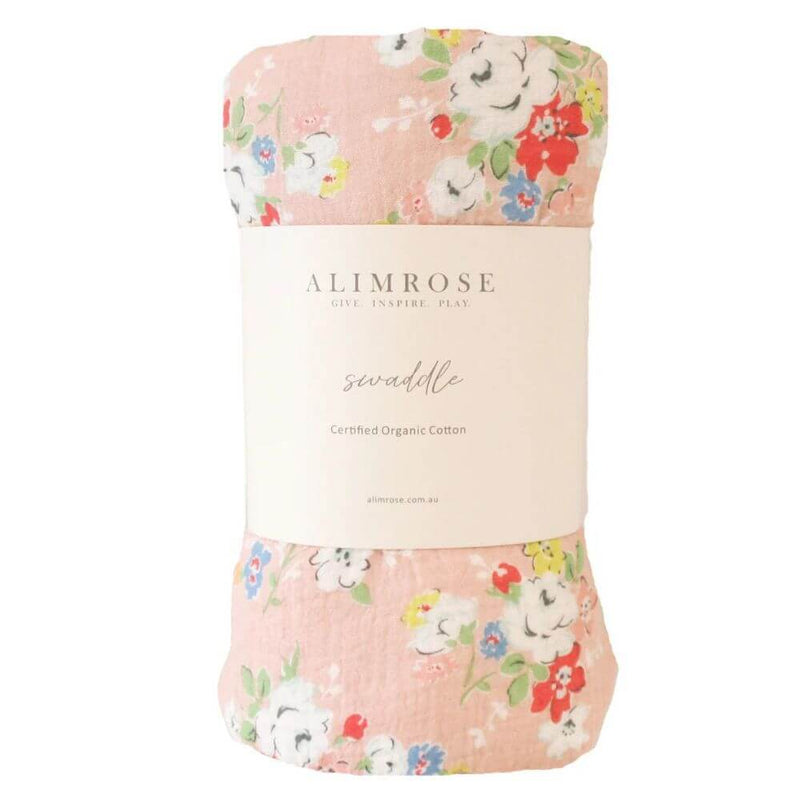 Alimrose Vintage Rose Muslin Swaddle-toys-baby_gifts-Mornington_Peninsula-Australia