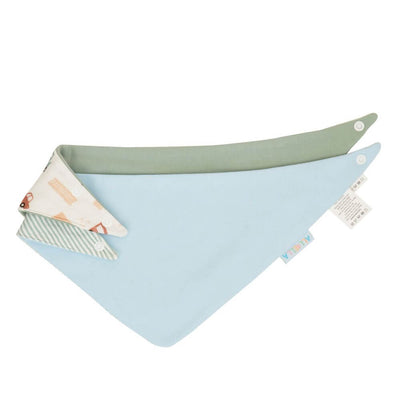 All4Ella Bandana Bib Set, Blue Trucks