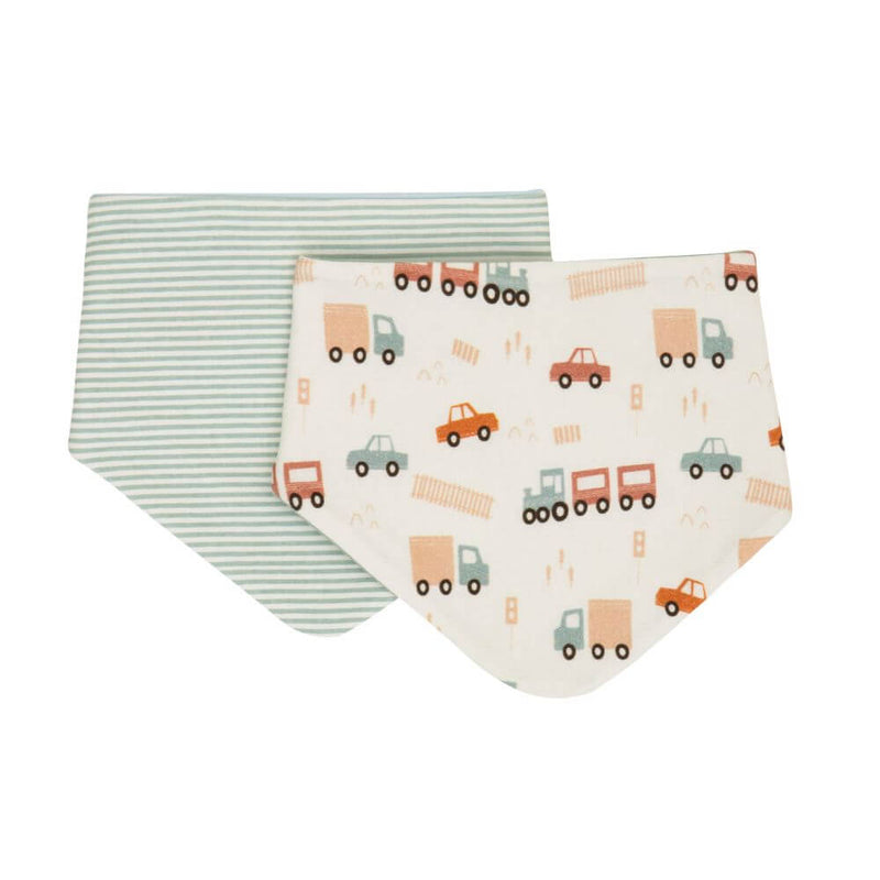 All4Ella Bandana Bib Set, Blue Trucks