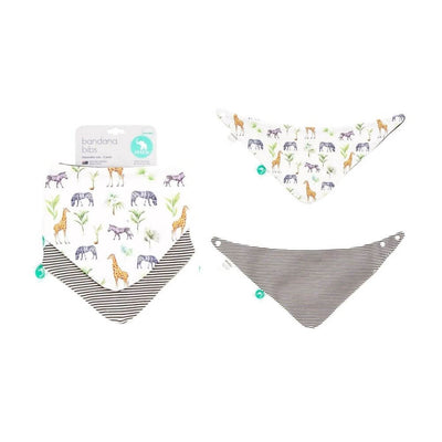 All4Ella Bandana Bib Set, Safari-Baby Clothes & Gifts-Toys-Mornington-Balnarring