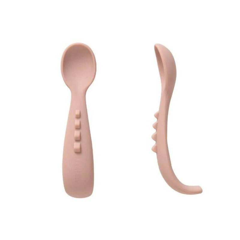 All4Ella Comfy Grip Silicone Spoons, Dusty Pink-baby_gifts-kids_toys-Mornington_Peninsula-Australia