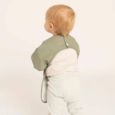 All4Ella Recycled Long Sleeve Bib, Sage-baby_gifts-kids_toys-Mornington_Peninsula-Australia