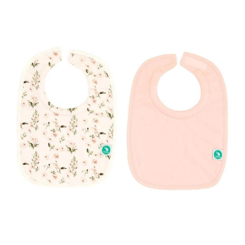 All4Ella Roll Neck Bibs, Pink Flower-baby_gifts-kids_toys-Mornington_Peninsula-Australia