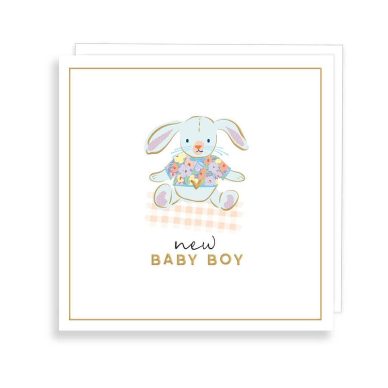 Blue Bunny New Baby Card