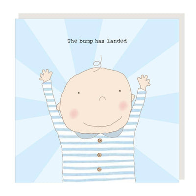 Boy Bump Landed Baby Card-Baby Gifts-Baby Clothes-Toys-Mornington-Balnarring