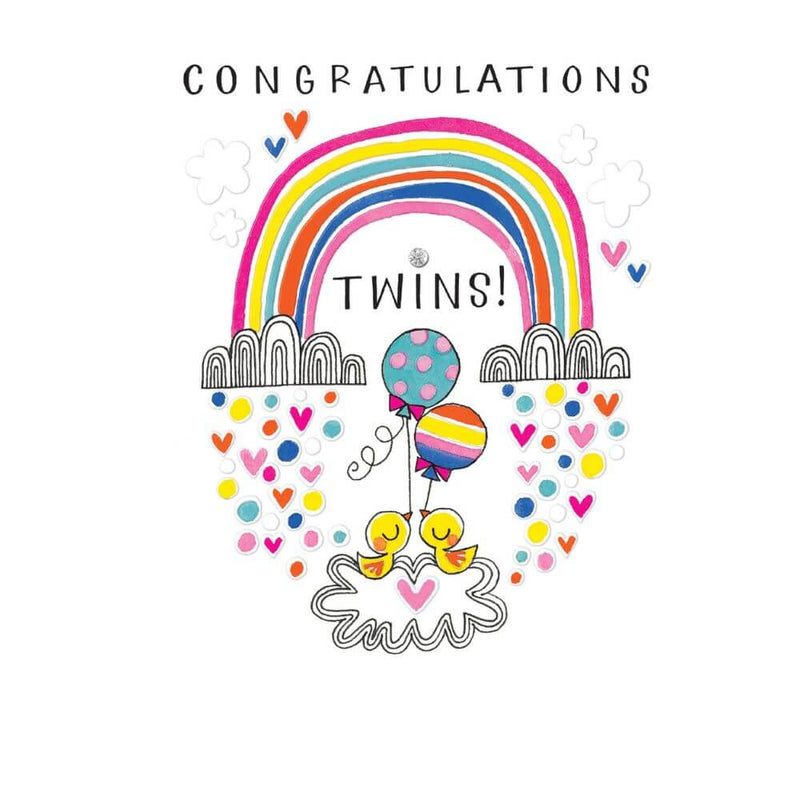 Congratulations on Twins Baby Card-toys_shop-baby_gifts-Mornington_Peninsula-Australia