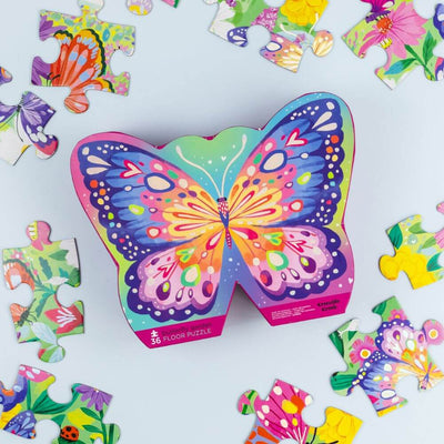 Crocodile Creek Butterfly Garden Floor Puzzle-toys-baby_gifts-Mornington_Peninsula-Australia