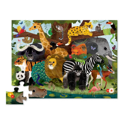 Crocodile Creek Jungle Friends Floor Puzzle-toys-baby_gifts-Mornington_Peninsula-Australia