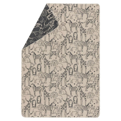 David Fussenegger Ecru Safari Animals Juwel Cot Blanket-baby_gifts-Mornington_Peninsula-toys_online-Australia