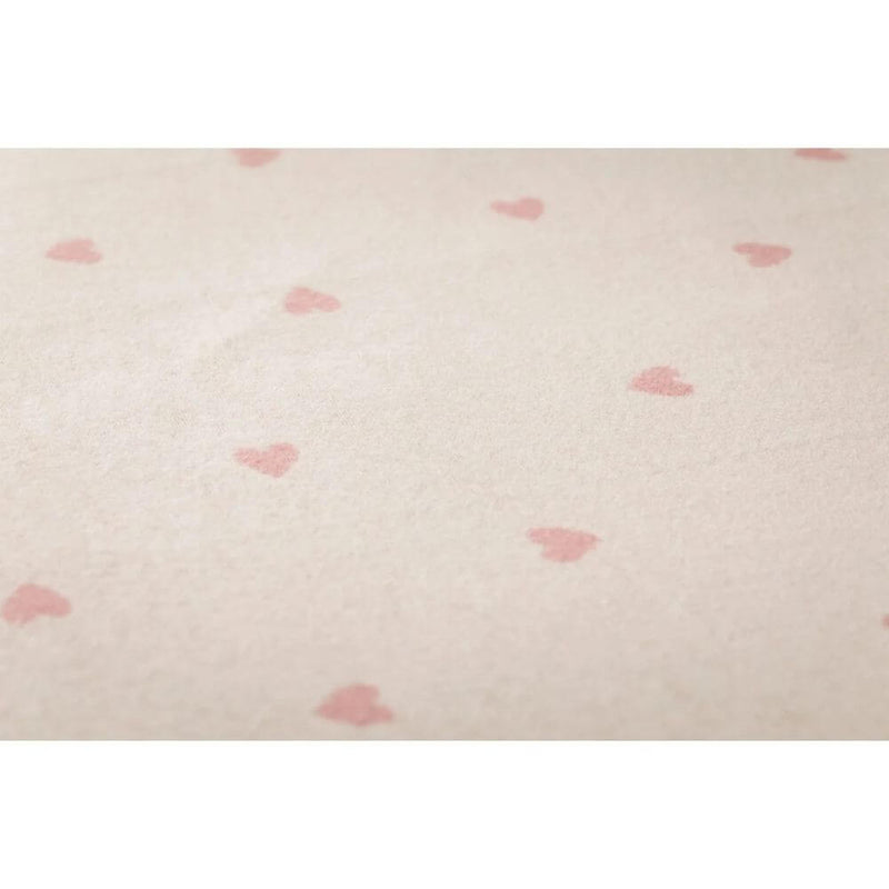 David Fussenegger Hearts Bassinet Blanket, Pink-unique_baby_gifts-Mornington_Peninsula-Australia