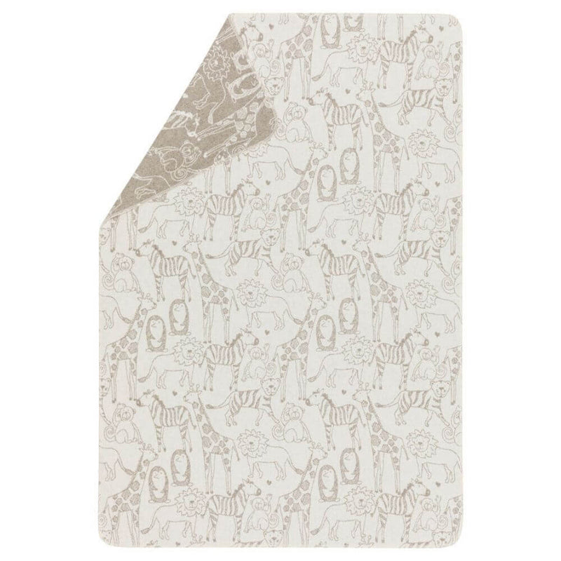 David Fussenegger Off White Safari Animals Juwel Cot Blanket-baby_gifts-Mornington_Peninsula-toys_online-Australia