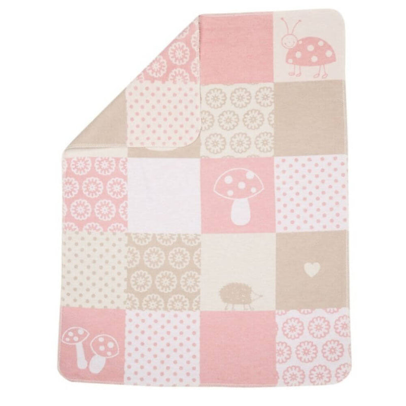 David Fussenegger Pink Patch Bassinet Blanket-Baby Gifts Australia-Kids Books & Toys-Mornington Peninsula