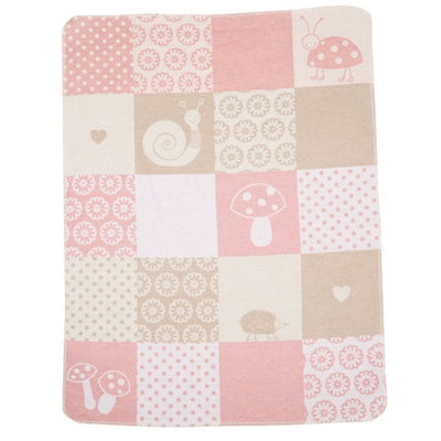 David Fussenegger Pink Patch Bassinet Blanket-Baby Gifts Australia-Kids Books & Toys-Mornington Peninsula