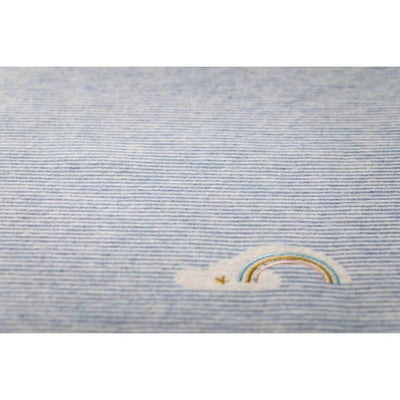 David Fussenegger Rainbow Bassinet Blanket, Blue-unique_baby_gifts-Mornington_Peninsula-Australia