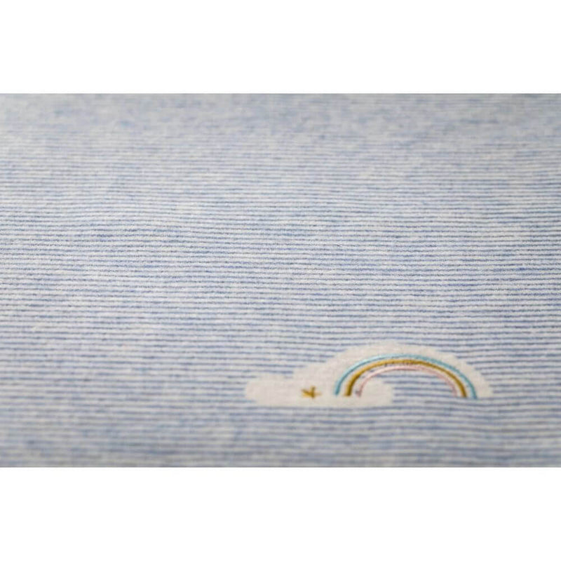 David Fussenegger Rainbow Bassinet Blanket, Blue