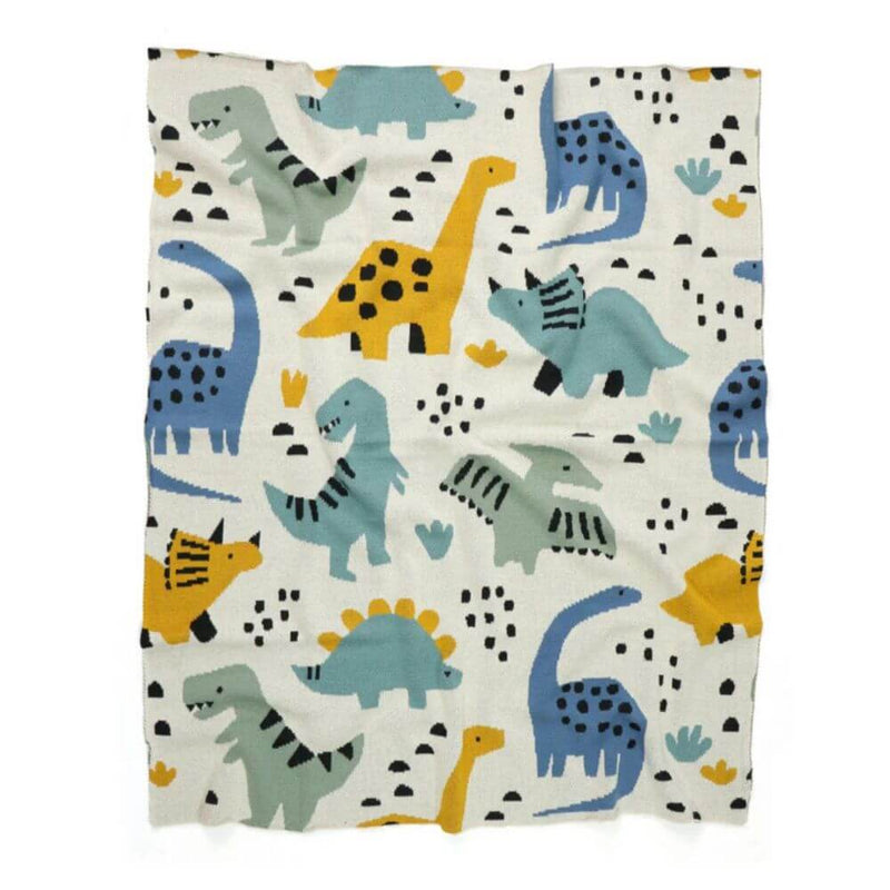 Di Lusso Dean Dinosaurs Baby Blanket-toys-baby_gifts-australia
