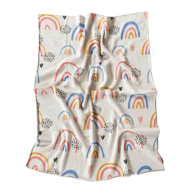 Di Lusso Rosy Rainbow Baby Blanket-toys-baby_gifts-australia