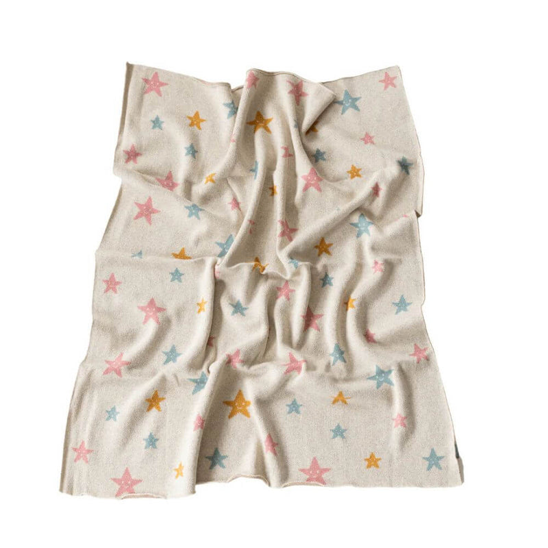 Di Lusso Twinkle Stars Baby Blanket-toys-baby_gifts-australia