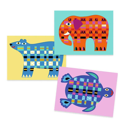 Djeco Animal Create with Paper Weaving Set-baby_gifts-toy_shop-Mornington_Peninsula-Australia