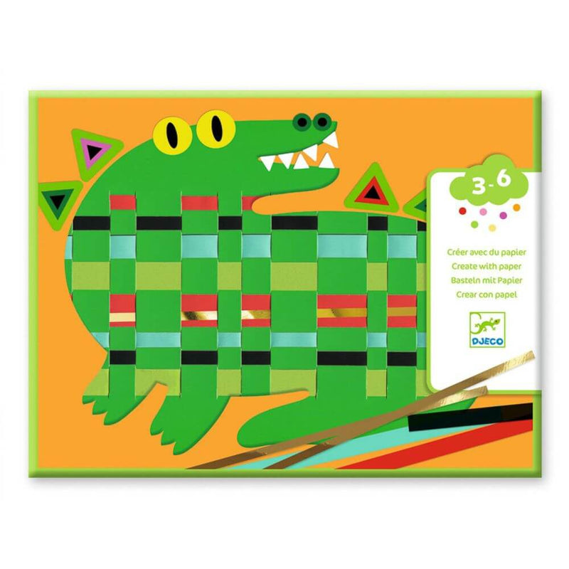 Djeco Animal Create with Paper Weaving Set-baby_gifts-toy_shop-Mornington_Peninsula-Australia