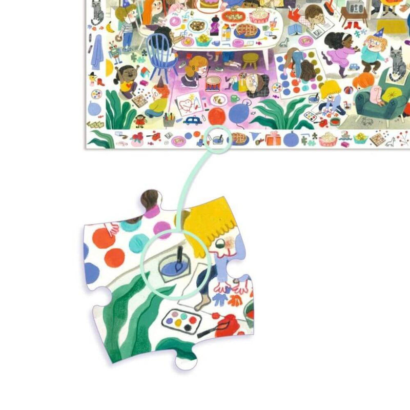 Djeco Birthday Party Observation Puzzle, 54pc