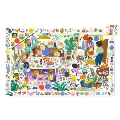 Djeco Birthday Party Observation Puzzle, 54pc