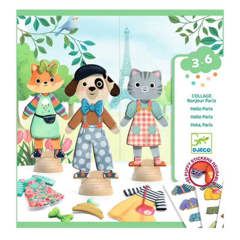 Djeco Bonjour Paris Collage Set-baby_gifts-toy_shop-Mornington_Peninsula-Australia