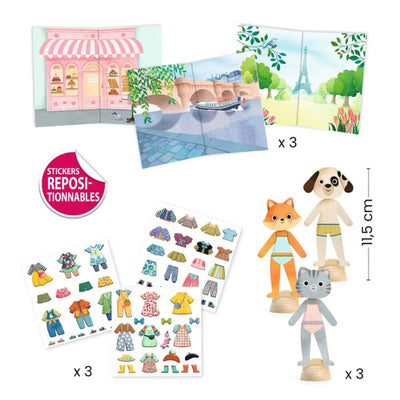 Djeco Bonjour Paris Collage Set-baby_gifts-toy_shop-Mornington_Peninsula-Australia