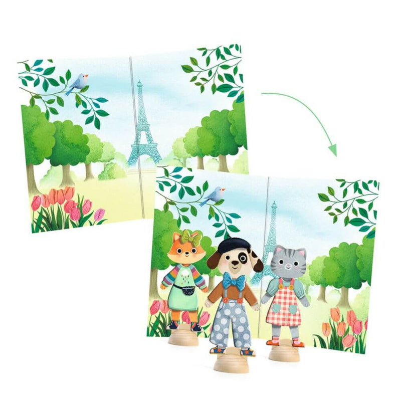 Djeco Bonjour Paris Collage Set-baby_gifts-toy_shop-Mornington_Peninsula-Australia